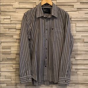 AE Men’s Casual Button-Down Shirt, Large